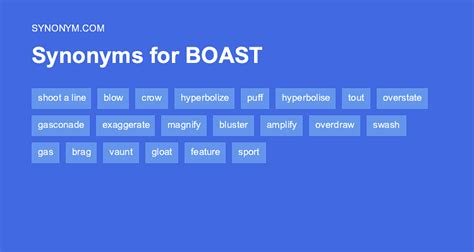 boasted synonym|boasted meaning.